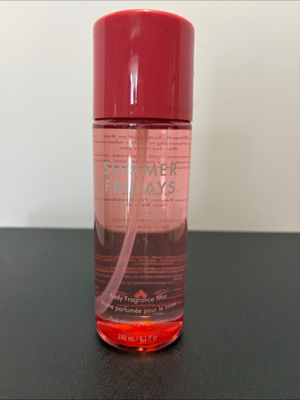 Summer Fridays Pink Body Fragrance Mist Bottle pink Guava